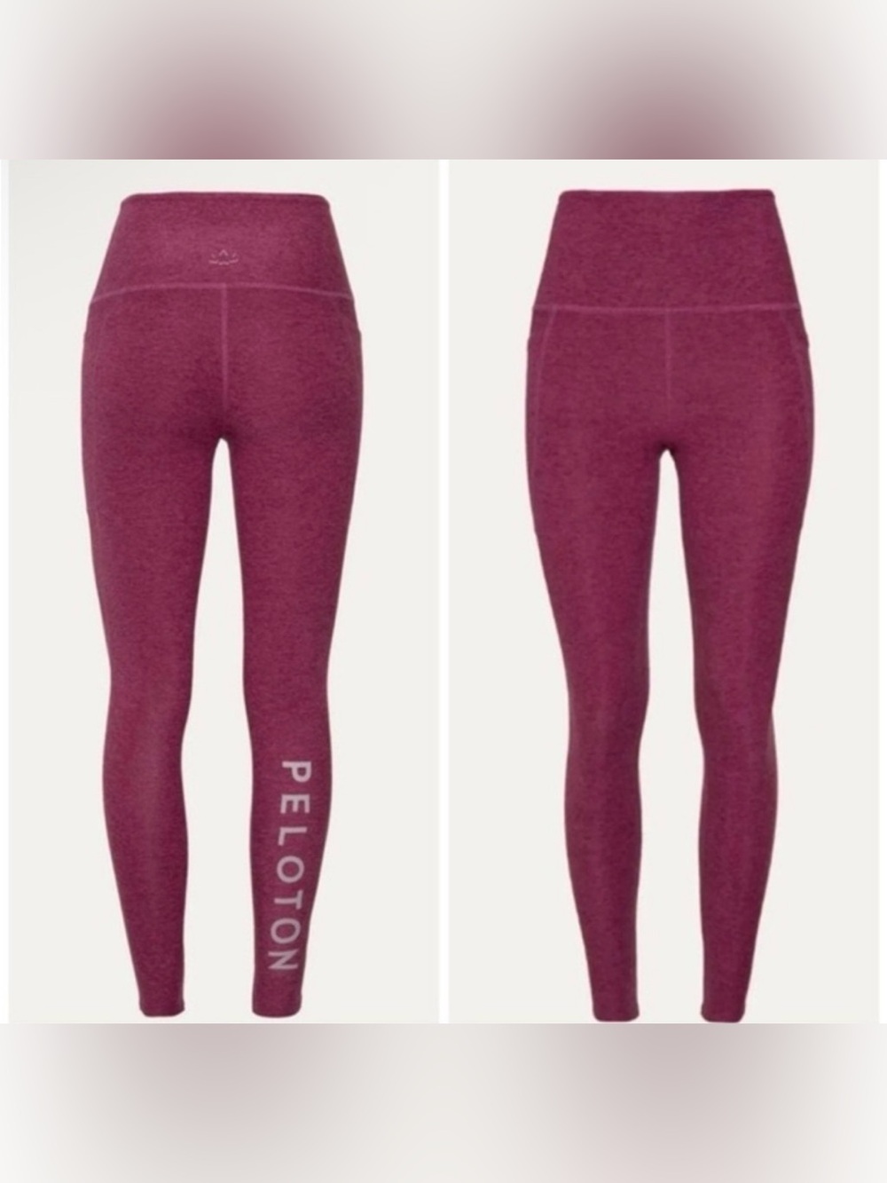 Beyond Yoga Peloton High-Waist Leggings in Berry Plum